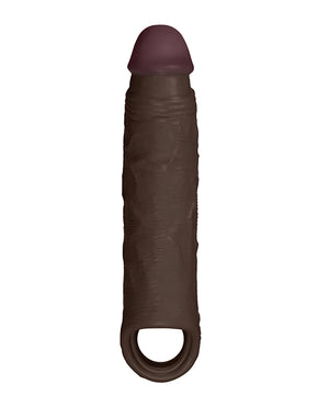 Shaft Shaft Model F Flexskin Liquid Silicone 8.8" Sheath - Mahogany - Image 2