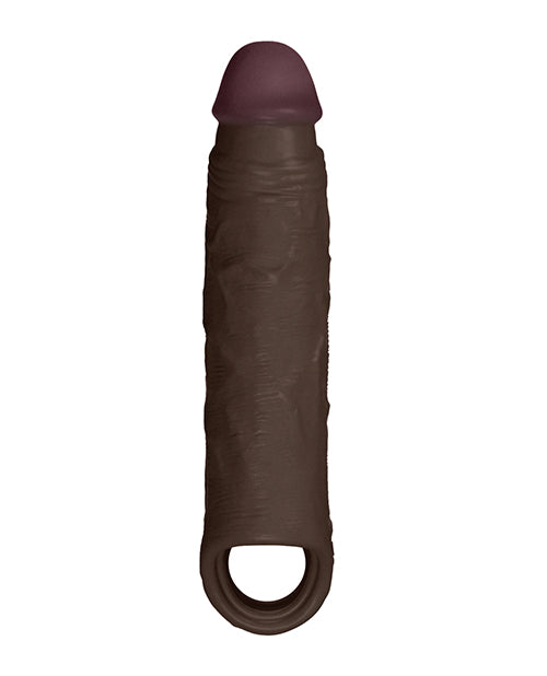 Shaft Shaft Model F Flexskin Liquid Silicone 8.8" Sheath - Mahogany - Image 2