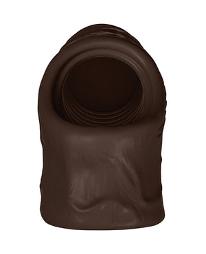 Shaft Shaft Model F Flexskin Liquid Silicone 8.8" Sheath - Mahogany - Image 3