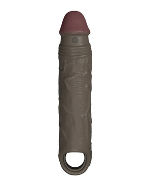 Shaft Shaft Flexskin Liquid Silicone 7.8" Vibrating Sheath - Mahogany - Image 2