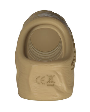 Shaft Shaft Flexskin Liquid Silicone 7.8" Vibrating Sheath - Oak - Image 4