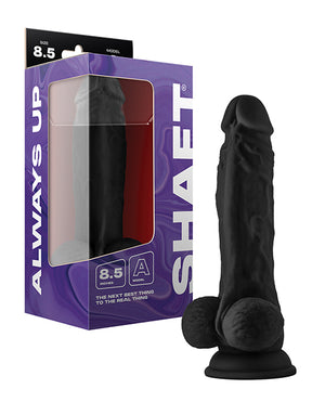Shaft Shaft Model A Flexskin Liquid Silicone 8.5" Dong w/Balls - Black