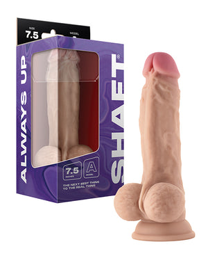 Shaft Shaft Model A Flexskin Liquid Silicone 7.5" Dong w/Balls - Pine - Image 3