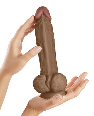 Shaft Shaft Model A Flexskin Liquid Silicone 9.5" Dong w/Balls - Oak - Image 4