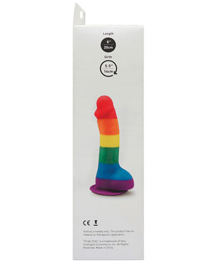 No Brand Pride Dildo w/Balls - Rainbow - Image 3