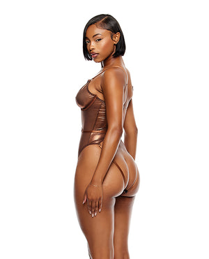 Liquid Metal Metallic Mesh Teddy - Metallic Copper XL - Image 3