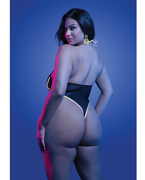 Solar Flare Flash Reflective Binding Halter Tie Teddy - Black QN - Image 2