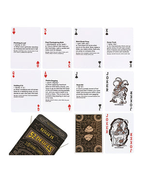 Sleazy Greetings 52 Deuces Poop Themed Playing Cards - Image 2