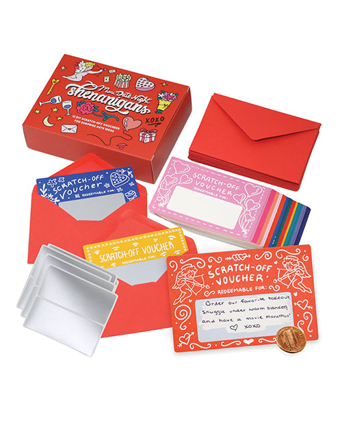 Sleazy Greetings Mini Date Night Shenanigans DIY Scratch Off Vouchers &amp; Coupons