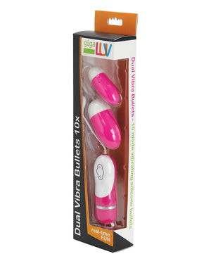 Gigaluv GigaLuv Dual Vibra Bullets - 10 Functions Pink - Image 3