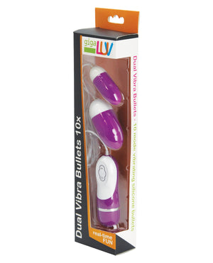 Gigaluv GigaLuv Dual Vibra Bullets - 10 Functions Purple - Image 2