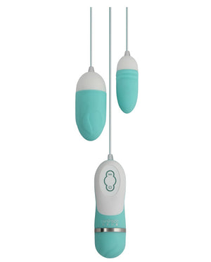Gigaluv GigaLuv Dual Vibra Bullets - 10 Functions Tiffany Blue