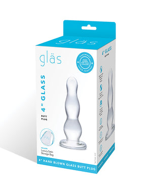 Glas Glas 4" Butt Plug - Clear - Image 3