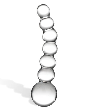 Glas Glas 5" Curved Glass Beaded Dildo - Image 2