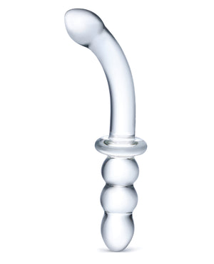 Glas Glas 8" Ribbed G-Spot Glass Dildo - Image 2
