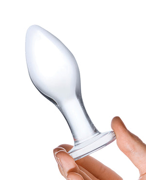 Glas Glas 4" Classic Butt Plug - Clear - Image 4