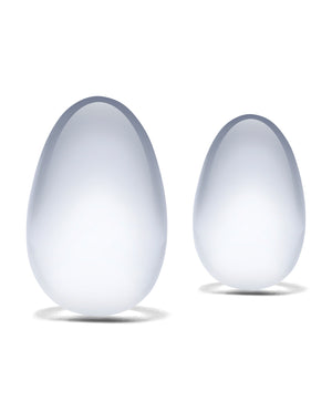 Glas Glas 2 pc Glass Yoni Eggs Set - Clear - Image 4