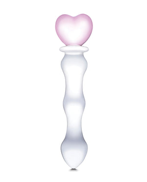 Glas Glas 8" Sweetheart Glass Dildo - Pink/Clear - Image 3