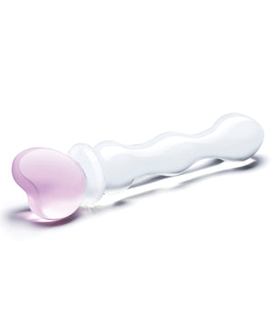 Glas Glas 8" Sweetheart Glass Dildo - Pink/Clear - Image 4