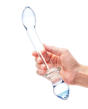 Glas Glas 9.5" Double Play Dual Ended Dildo - Clear - Image 4