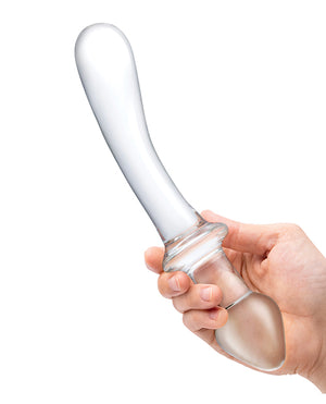 Glas Glas 9" Classic Curved Dual Ended Dildo - Clear - Image 4
