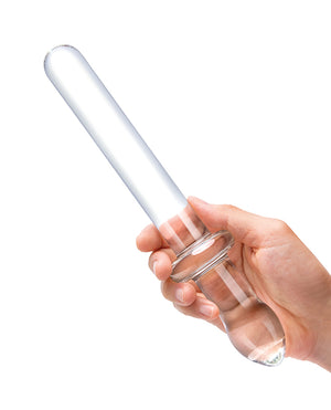Glas Glas 9.25" Classic Smooth Dual Ended Dildo - Clear - Image 4