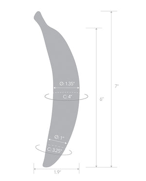 Glas 7" Dildo Banana Joy - Image 5