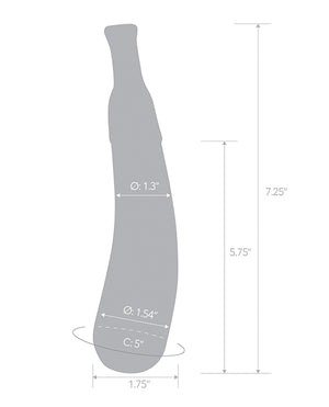 Glas Glas 7.25" Dildo Eggplant Ecstasy - Image 5