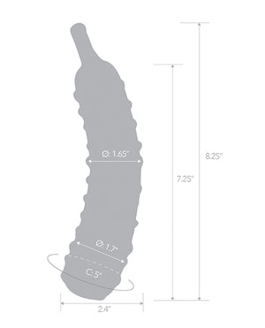 Glas Glas 8.25" Dildo Caressing Cucumber - Image 5