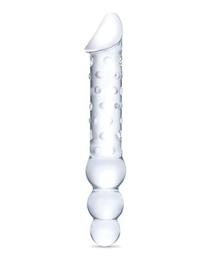 Glas Glas 12" Double Ended Glass Dildo w/Anal Beads - Clear - Image 5