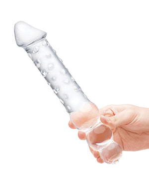 Glas Glas 12" Double Ended Glass Dildo w/Anal Beads - Clear - Image 3