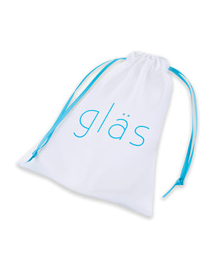 Glas Glas 3.5" Rechargeable Vibrating Butt Plug - Blue - Image 5