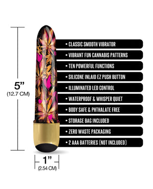 Prints Charming Buzzed 5" Mini Vibe - Pink Kush - Image 4
