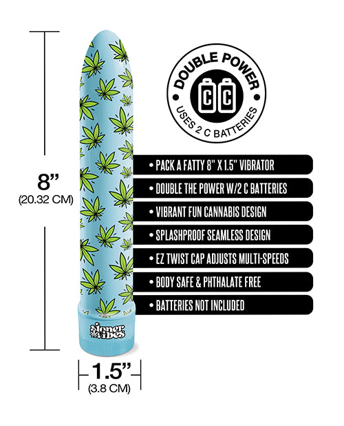 Stoner Vibes Stoner Vibes Pack A Fatty Multi Speed Vibrator - Blue Dream