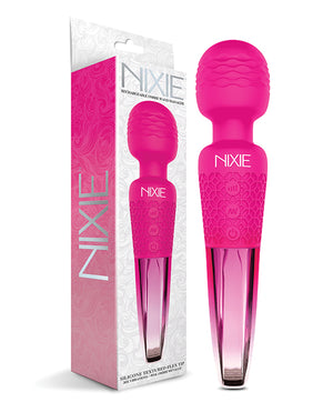 Nixie Nixie Rechargeable Wand Massager - Pink Ombre Metallic - Image 2