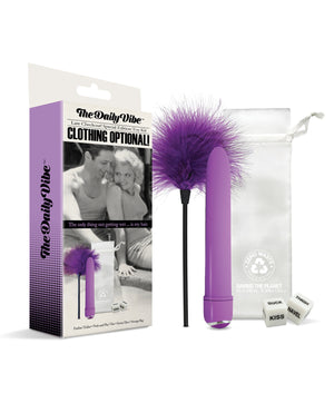 The Daily Vibe The Daily Vibe Clothing is Optional Kit - Purple - Image 2