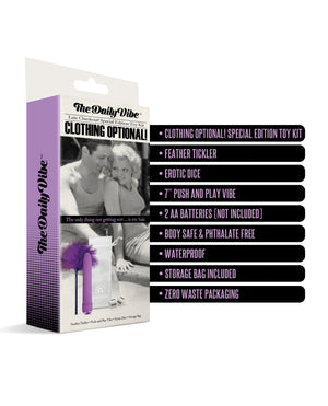 The Daily Vibe The Daily Vibe Clothing is Optional Kit - Purple - Image 3