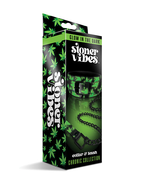Stoner Vibes Stoner Vibes Glow in the Dark Collar &amp; Leash