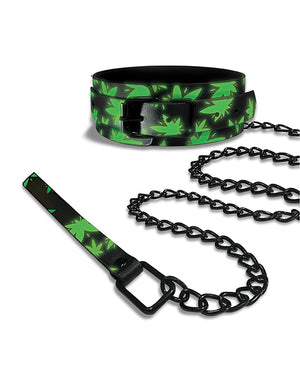 Stoner Vibes Stoner Vibes Glow in the Dark Collar &amp; Leash - Image 2