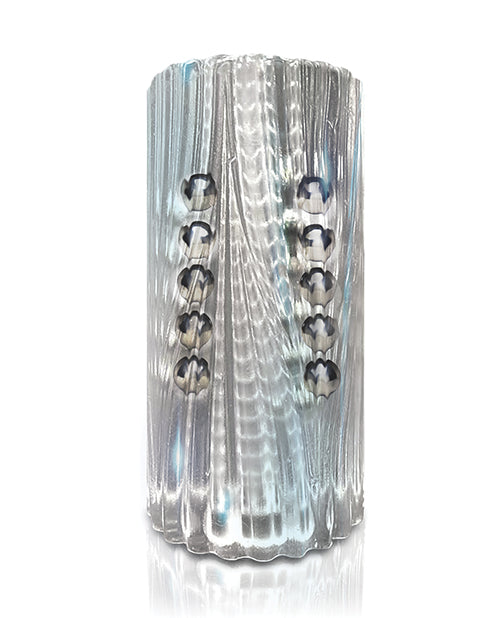 MSTR B8 MSTR B8 Balls to the Wall Clear-View Beaded Stroker - Clear - Image 2