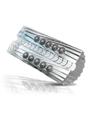 MSTR B8 MSTR B8 Balls to the Wall Clear-View Beaded Stroker - Clear - Image 4
