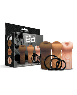 Happy Ending MSTR B8 Stroker Set w/C-Rings - Assorted Pack of 3 - Image 4