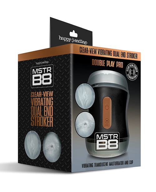 MSTR B8 MSTR B8 Double Play Pro Vibrating Clear-View Dual End Stroker - Image 2