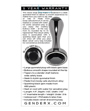 Gender X Gender X Black Pearl Plug - Black - Image 2