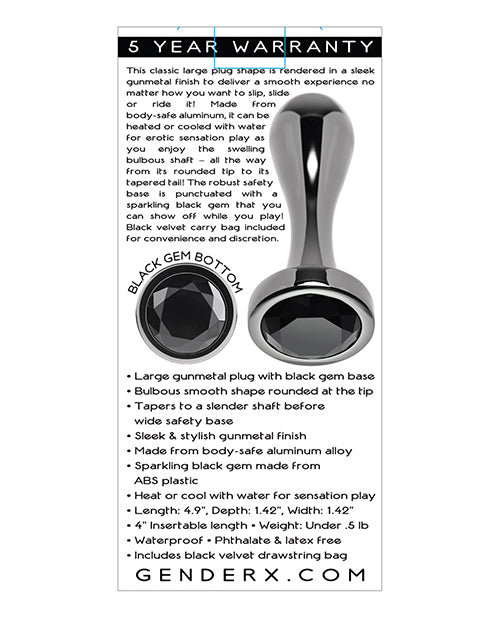 Gender X Gender X Black Pearl Plug - Black - Image 2