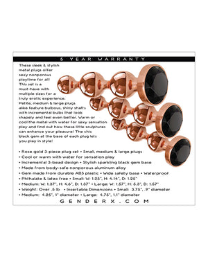 Gender X Gender X Gold Digger Set - Rose Gold/Black - Image 3