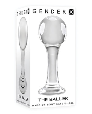 Gender X Gender X The Baller Glass Plug - Clear