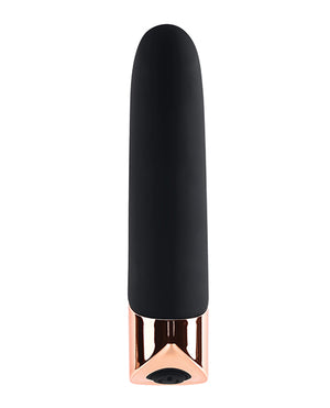 Gender X Gender X The Gold Standard Rechargeable Silicone Bullet - Black/Rose Gold - Image 3