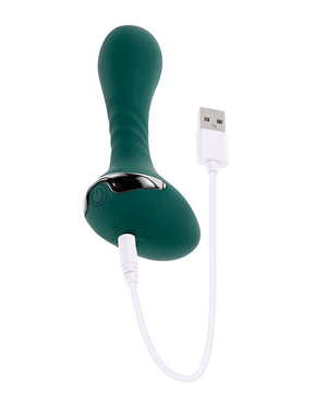 Gender X Goes Anywhere Vibrating Silicone Plug - Teal - Image 5