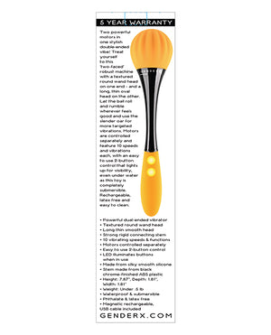 Gender X Gender X Sunflower Double Ended Vibe - Yellow - Image 2